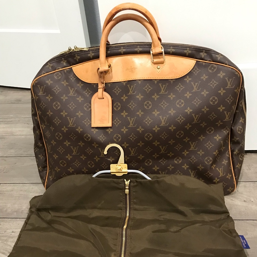 100% Authentic LV Monogram Canvas Leather Weekend/Travel Bag